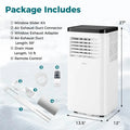 10000 BTU Portable Air Conditioner, 3-in-1 AC Unit with Fan & Dehumidifier, Remote Control, 24H Timer, Window Kit for Rooms up to 450 Sq.Ft