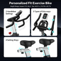 Pooboo Professional Indoor Cycling Bike Stationary Exercise Bikes Home Cardio Workout Bicycle Machine 350 lb Flywheel Weight 40 lb