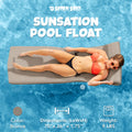 TRC Recreation Sunsation 1.75" Thick Foam Swimming Pool Lounge Float, Navy