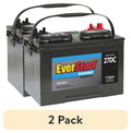 Everstart Lead Acid Marine & RV Deep Cycle Battery, Group Size 27DC 12 Volt, 750 Mca*