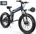 Totguard 26"x4" Electric Bike, Fat Tire 500W Ebike, Foldable Electric Bicycles E Bikes for Adults Electric 48V 10ah Battery, Dual Shock Absorber, Lockable Fork UL2849