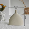 Nordic Ceramic Dry Flower Vase – Minimalist Matte Home Decor