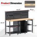 AECOJOY 60’’ Workbench and Garage Cabinet Storage System 2000LBS Heavy Duty Work Bench Table