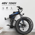 Totguard 26"x4" Electric Bike, Fat Tire 500W Ebike, Foldable Electric Bicycles E Bikes for Adults Electric 48V 10ah Battery, Dual Shock Absorber, Lockable Fork UL2849