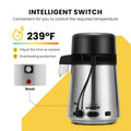 SPECSTAR Water Distiller Countertop 1.1 Gallon/4 L 304 Stainless Steel Distilled Water Machine with Smart Switch Purifier Filter for Home Office