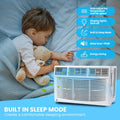 M Optimized 12000BTU Window Air Conditioner with Wi - Fi Enabled, Remote Control, Air Conditioner Window Unit Cooling up to 550sq.ft, 115V Window Ac Units for Rooms, Dehumidifier, Fan, Reusable Filter