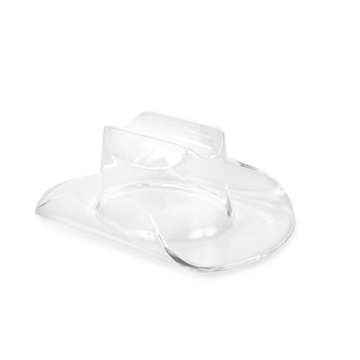 Huang Acrylic Large Clear Cowboy Hat | Perfect for Home Decor, Chips and Dip, Ice Bucket/Cooler, Fruit Bowl, Flower Vase, & More | Durable
