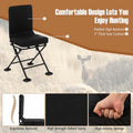 360° Swivel Hunting Blind Chair with All-Terrain Duck Feet, 330LBS Capacity, Folding Silent Deer Hunting Chair, Portable Ground Blind Chair