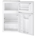 GE Appliances 3.1 Cu. Ft. Freestanding Double Door Compact Refrigerator, Steel
