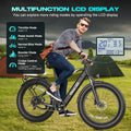 Gocio Electric Bike, 26"x4.0" Fat Tire E - Mountain Bike, Peak 1000W Motor, 28MPH 48V 15ah Battery Removable Ebike for Off Road, Sand, UL2849