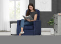 Delta Children Clair Slim Nursery Glider Swivel Rocker Chair. Navy