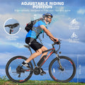 Gocio 27.5" Electric Bike, Peak 750W Electric Bike for Adults, 22mph Electric Mountain Bicycles, 48V 10.4ah Battery Ebike UL 2849, Aluminum Alloy, Lockable Suspension Fork, Shimano 21 Speed