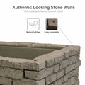RTS Home Accents Rock Lock Raised Garden Bed Straight Rock (Pack of 2)