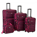 Rockland Luggage Fashion Collection 4 Piece Softside Expandable Luggage Set
