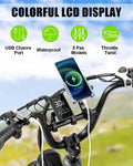 Electric Bike for Adults 20'', 800W UL2849 48V 32AH 110miles Long Range Ebike up to 30mph Full Suspension E - Mountain Bike 4.0 Fat Tire Off - Road, 2 Seats Outdoor Dual Disc Brakes Electric Bicycle