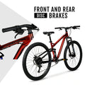 29" Hyper Explorer Dual Suspension Mountain Bike, Adults Age 13+, Red