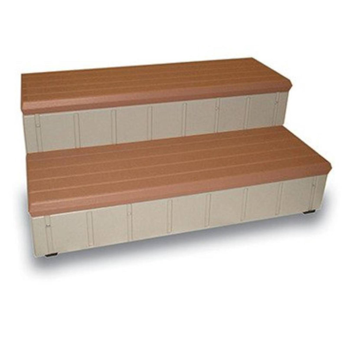 Leisure Accents Deluxe Spa Step, 36 Inches Long, Gray Black