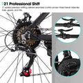 HILAND 26 in Mountain Bike, Mens and Womens Aluminum Frame MTB with 21 Speeds, Dis Brake, Hardtail Bicycle for Adults