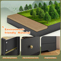4 - Drawer Black Wood Dresser with LED Lights, Modern Chest of Drawers for Bedroom, Living Room