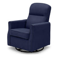 Delta Children Clair Slim Nursery Glider Swivel Rocker Chair. Navy