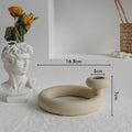 Nordic Ceramic Dry Flower Vase – Minimalist Matte Home Decor