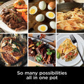 Ninja Foodi Possible Cooker, 8.5 Quart, 6 - in - 1 Multi - Cooker, Slow Cooker, Steamer, Glass Lid Integrated Cooking Utensil, Nonstick, Oven Safe Pot to 500°f, Cherry Tarte, MC1000WM