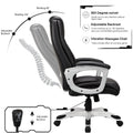 AECOJOY Office Chair Ergonomic, Leather Office Chair with High Back