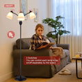 DINGLILIGHTING Floor Lamp Tall for Room: Flexible Gooseneck Floor Lamps Standing for Bedroom Home Office - Modern Floor Lights 5 - Light