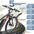 Gocio 27.5" Electric Bike, Peak 750W Electric Bike for Adults, 22mph Electric Mountain Bicycles, 48V 10.4ah Battery Ebike UL 2849, Aluminum Alloy, Lockable Suspension Fork, Shimano 21 Speed