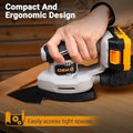 Cordless Detail Sander: Multi - Function Mouse Sander Electric Sander Tool Palm Sanders with Dust Collector, 3 Additional Attachments&12pcs Sandpapers for Home Decoration