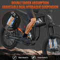 2000W Electric Dirt Bike for Adults Ridingtimes GT73 UL2849, Brushless Hub Motor, 18.2ah*2 Electric Bike with 25\ Tires Digital Screen Carbon Steel