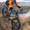 Totguard 26"x4" Electric Bike, Fat Tire 500W Ebike, Foldable Electric Bicycles E Bikes for Adults Electric 48V 10ah Battery, Dual Shock Absorber, Lockable Fork UL2849