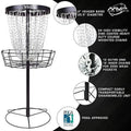 MVP Black Hole Pro 24 - Chain Portable Disc Golf Basket Target