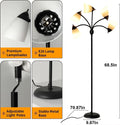 DINGLILIGHTING Floor Lamp Tall for Room: Flexible Gooseneck Floor Lamps Standing for Bedroom Home Office - Modern Floor Lights 5 - Light