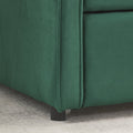 Twin Size Daybed with Trundle, Modern Button Tufted Linen Upholstered Sofa Day Bed Frame with A Roll - Out Trundle, Bedframe Furniture for Bedroom Living Room Guest Room, Green