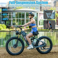 Dual Motors AWD 2000W Electric Bike for Adult 26'', UL2849 48V 60AH Removable Battery E - Mountain Bike 4'' Fat Tire up to 35MPH&200miles Long Range Off Road Ebike Beach Dual Hydraulic&Brakes E - Bicycle
