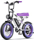 AMYET G60 Peak 1500W Electric Bike, 20" Fat Tire E - Mountain Bikes, 48V 20ah 32MPH Ebike for Adults Full Suspension UL2849