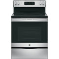 Ge? Appliances 30??free - Standing Electric Range Model JB645RKSS in Stainless Steel. APPROXIMATE DIMENSIONS (Hxwxd) 47 Height x 29 7/8 Width x 28 Dimension In. Two 9"/6" Power Boil Elements, Self - Clean Oven and Dual - Element Bake