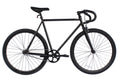 Wonder Wheels Fixed Bike 700C 57cm Hi - Ten Steel Frame Side Pull Brake Alloy Black Rims 700c*1.5*14g*32h*h30 Black Spokes, Tire: Black. - Matte Black & Black