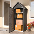 AECOJOY Vertical Outdoor Storage Cabinet with 2 Removeable Shelves