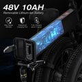 Totguard 26"x4" Electric Bike, Fat Tire 500W Ebike, Foldable Electric Bicycles E Bikes for Adults Electric 48V 10ah Battery, Dual Shock Absorber, Lockable Fork UL2849