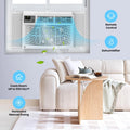 M Optimized 12000BTU Window Air Conditioner with Wi - Fi Enabled, Remote Control, Air Conditioner Window Unit Cooling up to 550sq.ft, 115V Window Ac Units for Rooms, Dehumidifier, Fan, Reusable Filter