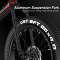 Totguard 26"x4" Electric Bike, Fat Tire 500W Ebike, Foldable Electric Bicycles E Bikes for Adults Electric 48V 10ah Battery, Dual Shock Absorber, Lockable Fork UL2849
