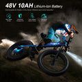 Totguard 26"x4" Electric Bike, Fat Tire 500W Ebike, Foldable Electric Bicycles E Bikes for Adults Electric 48V 10ah Battery, Dual Shock Absorber, Lockable Fork UL2849