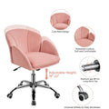 Velvet Desk Chair for Home Office, Makeup Vanity Chair with Armrests for Bedroom Modern, Swivel Rolling Chair
