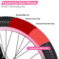 Hiland BMX BIKE 24 & 26 in, Beginner - Level to Advanced Riders with 2 Pegs for Adults, Multiple Colors
